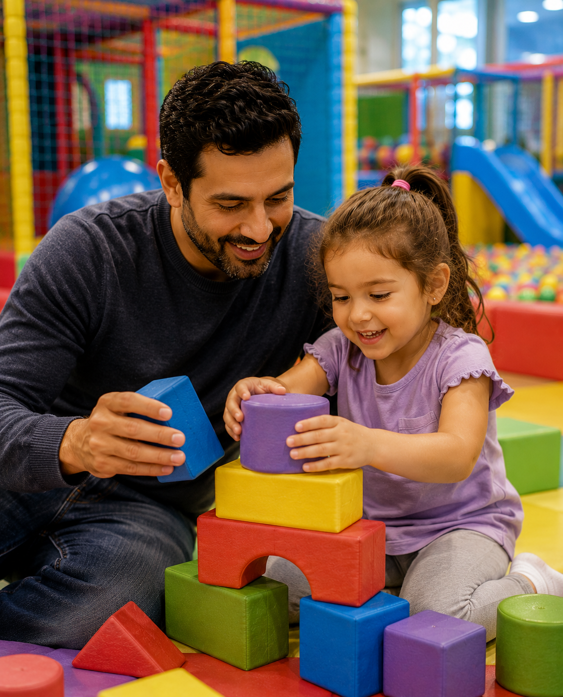 fun building time in the play area fezta